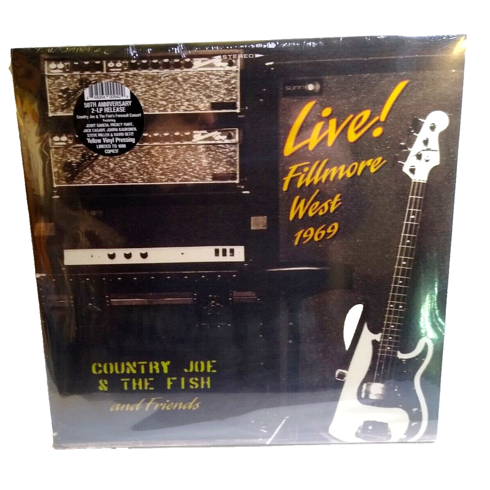 Country Joe & The Fish and Friends Live Fillmore West 1969 Vinyl Double Record